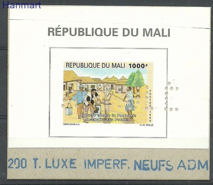 Znaczek Mali 1999 Mi spe2222 Czyste **