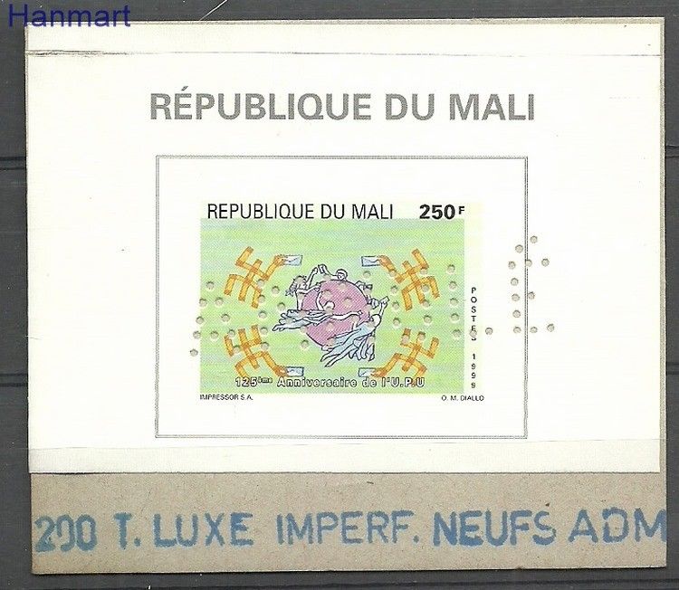 Znaczek Mali 1999 Mi spe2440 Czyste **