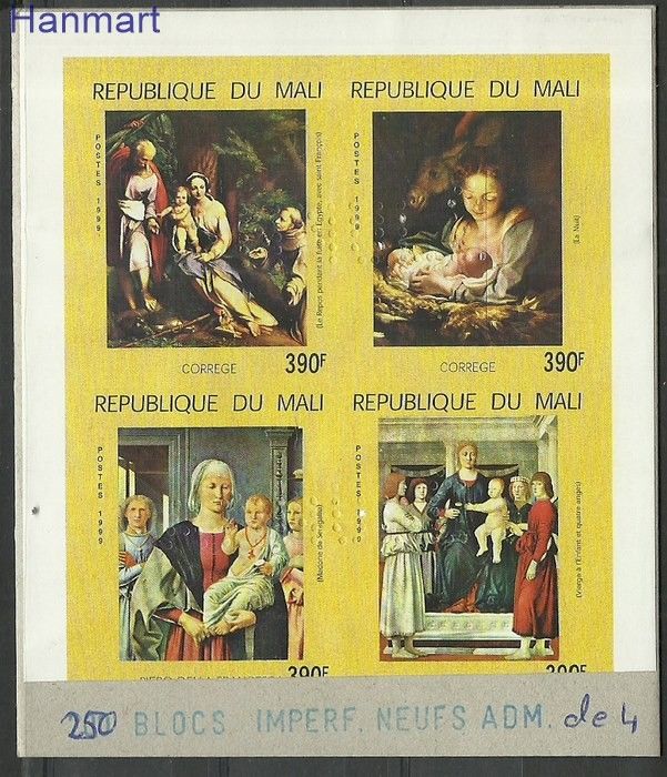 Znaczek Mali 1999 Mi speark2469-2472 Czyste **