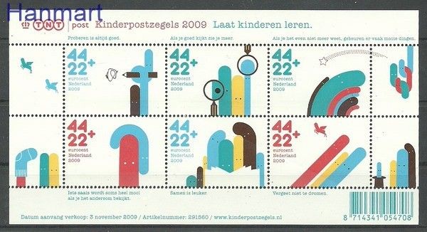 Znaczek Holandia 2009 Mi bl 124 Czyste **