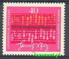 Znaczek Niemcy 1972 Mi 741 Czyste **