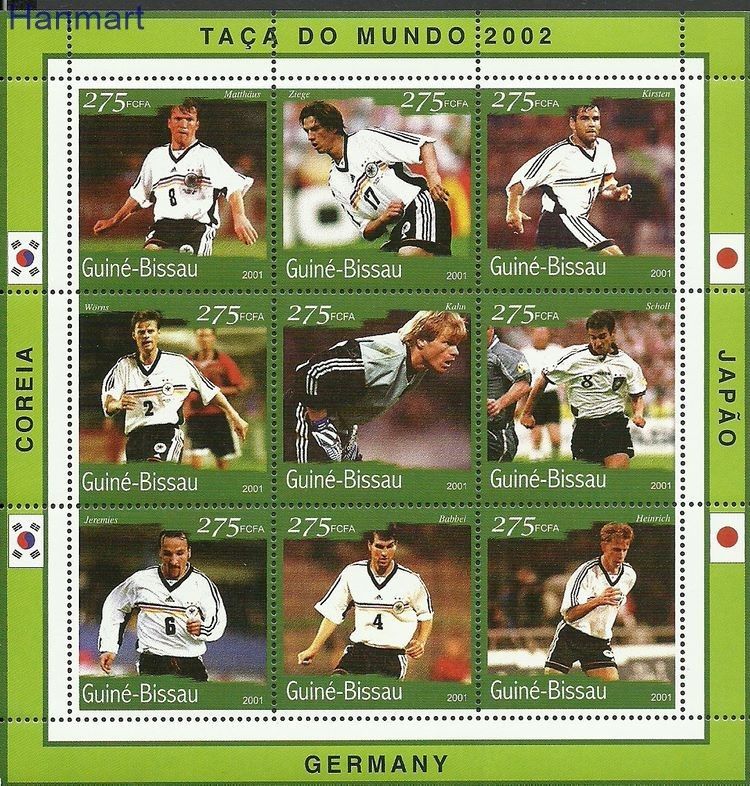 Znaczek Gwinea Bissau 2001 Mi ark1343-1351 Czyste **