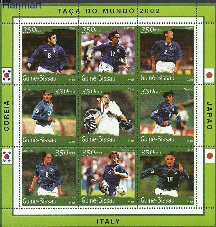 Znaczek Gwinea Bissau 2001 Mi ark1379-1387 Czyste **