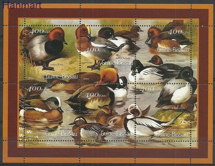 Znaczek Gwinea Bissau 2001 Mi ark1458-1463 Czyste **