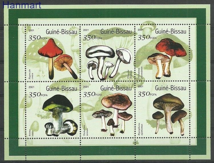 Znaczek Gwinea Bissau 2001 Mi ark1578-1583 Czyste **