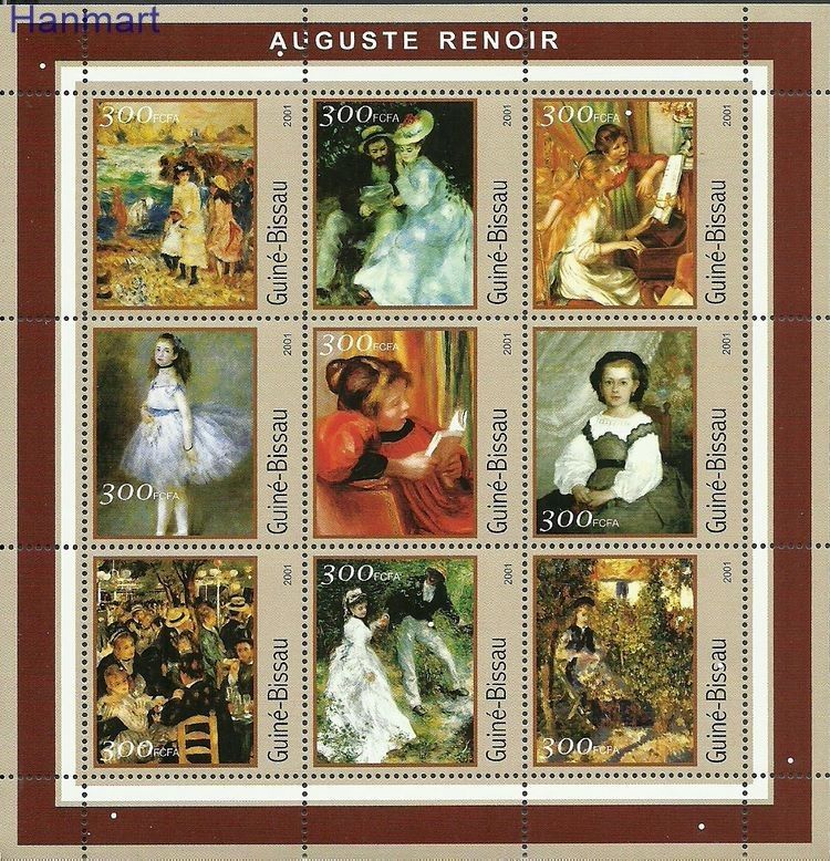 Znaczek Gwinea Bissau 2001 Mi ark1633-1641 Czyste **