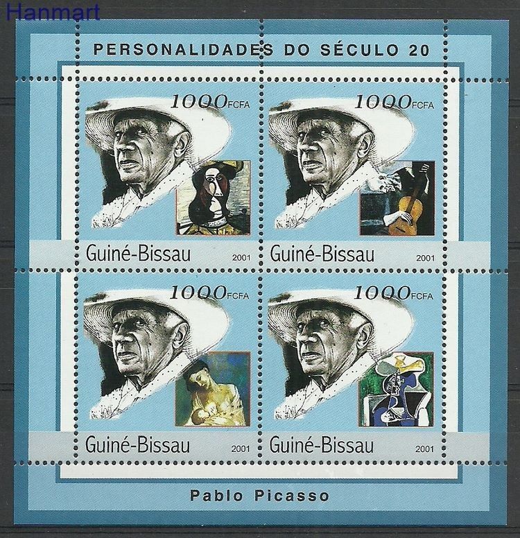 Znaczek Gwinea Bissau 2001 Mi ark1972-1975 Czyste **