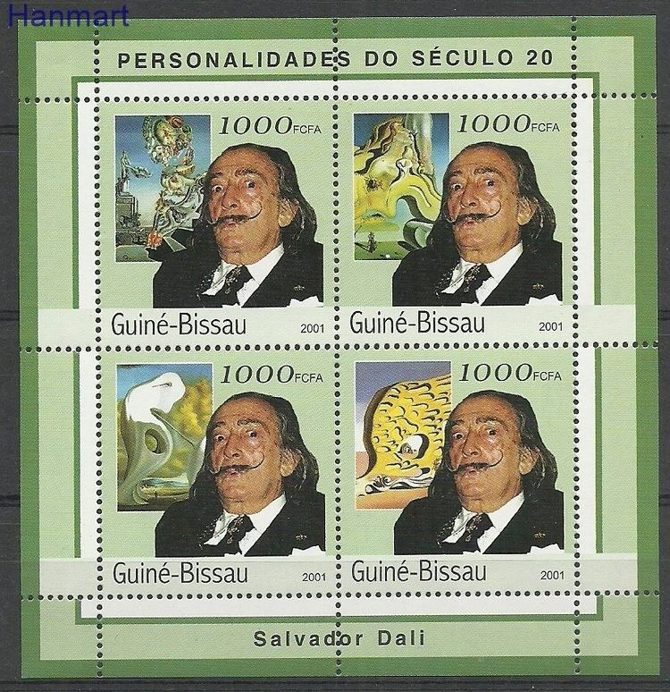Znaczek Gwinea Bissau 2001 Mi ark1976-1979 Czyste **