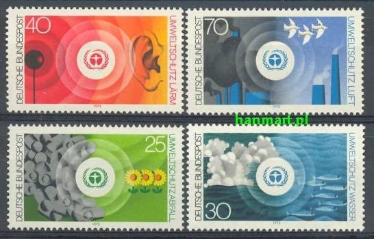 Znaczek Niemcy 1973 Mi 774-777 Czyste **