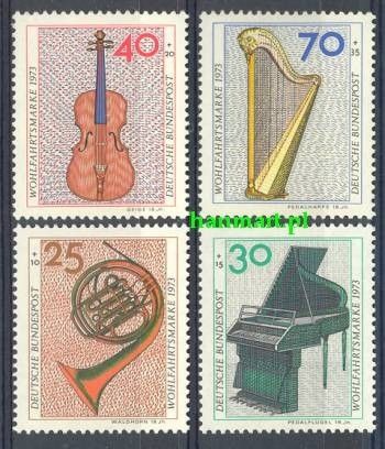 Znaczek Niemcy 1973 Mi 782-785 Czyste **