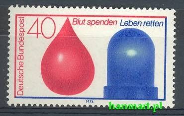 Znaczek Niemcy 1974 Mi 797 Czyste **
