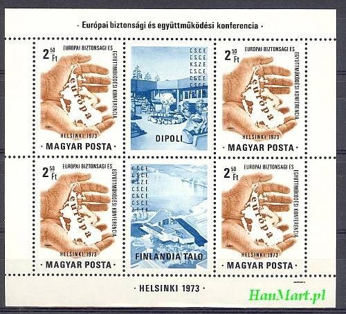 Znaczek Węgry 1973 Mi bl 99 Czyste **