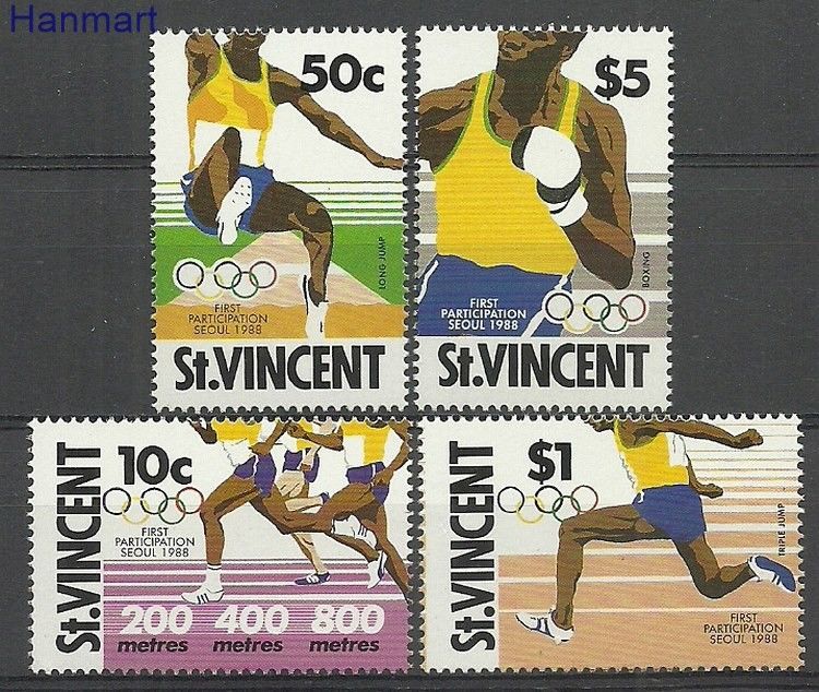 Znaczek St. Vincent 1988 Mi 1130-1133 Czyste **