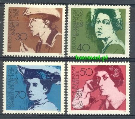 Znaczek Niemcy 1975 Mi 826-829 Czyste **