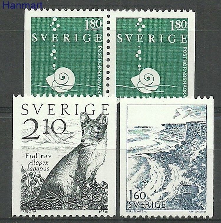 Znaczek Szwecja 1983 Mi 1246-1248c,dl,dr Czyste **