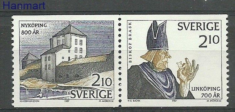 Znaczek Szwecja 1987 Mi 1441-1442 Czyste **