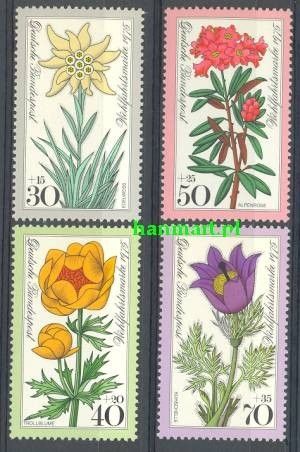Znaczek Niemcy 1975 Mi 867-870 Czyste **