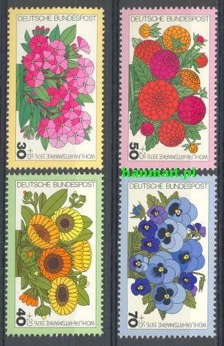 Znaczek Niemcy 1976 Mi 904-907 Czyste **