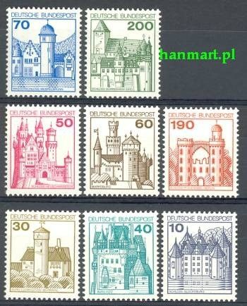 Znaczek Niemcy 1977 Mi 913-920 Czyste **