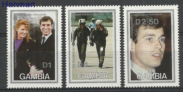 Znaczek Gambia 1986 Mi 641-643 Czyste **