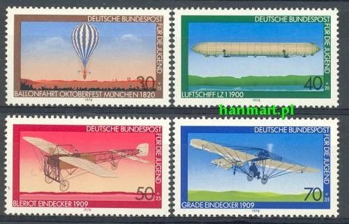 Znaczek Niemcy 1978 Mi 964-967 Czyste **