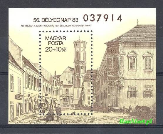 Znaczek Węgry 1983 Mi bl 166 Czyste **