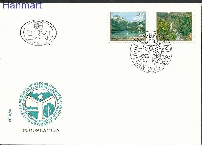 Znaczek Jugosławia 1978 Mi 1741-1742 FDC