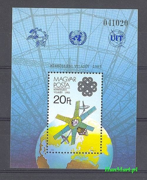 Znaczek Węgry 1983 Mi bl 167 Czyste **