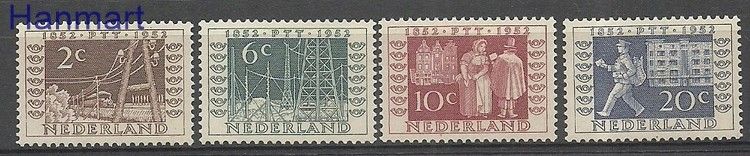 Znaczek Holandia 1952 Mi 597-600 Z podlepką *