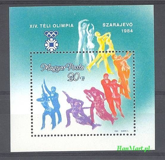 Znaczek Węgry 1984 Mi bl 169 Czyste **