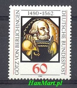 Znaczek Niemcy 1980 Mi 1036 Czyste **