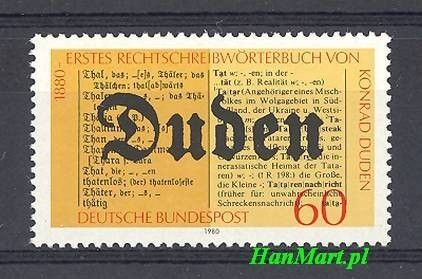 Znaczek Niemcy 1980 Mi 1039 Czyste **