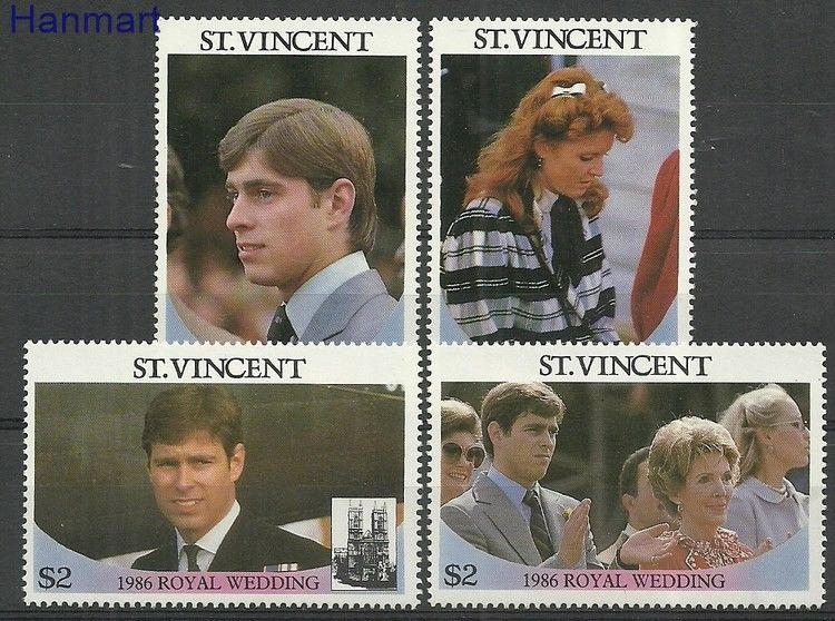 Znaczek St. Vincent 1986 Mi 970-973 Czyste **