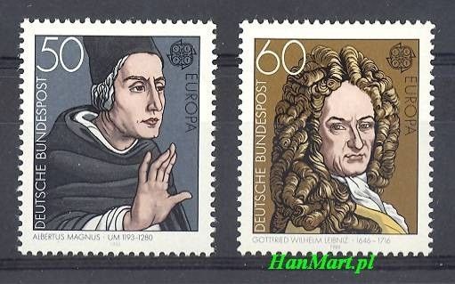Znaczek Niemcy 1980 Mi 1049-1050 Czyste **