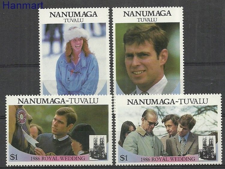 Znaczek Tuvalu 1986 Mi 88-91nag Czyste **