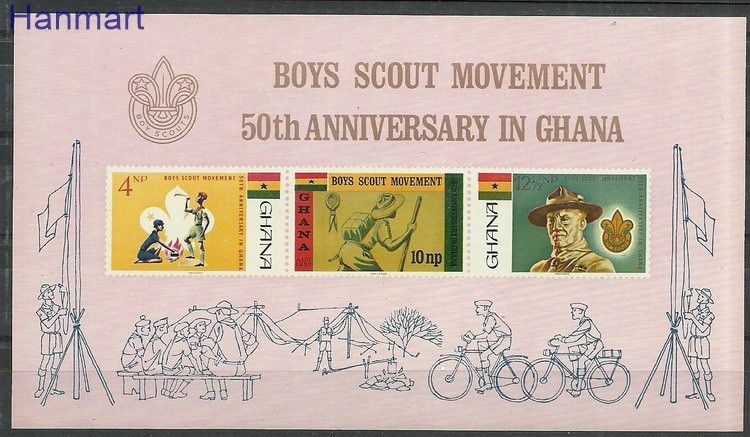 Znaczek Ghana 1967 Mi bl27 Z podlepką *
