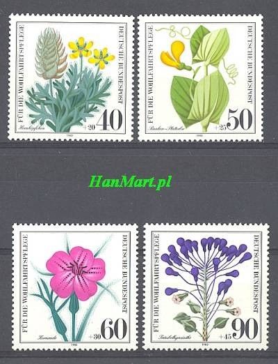 Znaczek Niemcy 1980 Mi 1059-1062 Czyste **