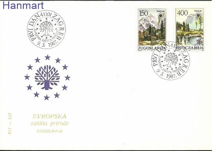 Znaczek Jugosławia 1987 Mi 2211-2212 FDC