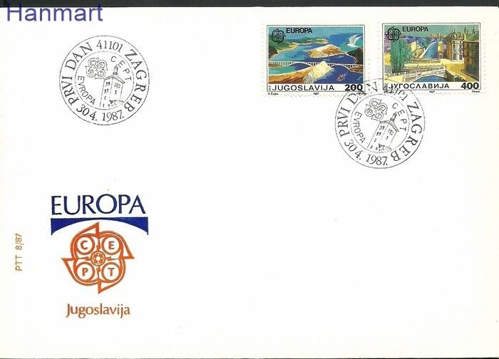 Znaczek Jugosławia 1987 Mi 2219-2220 FDC