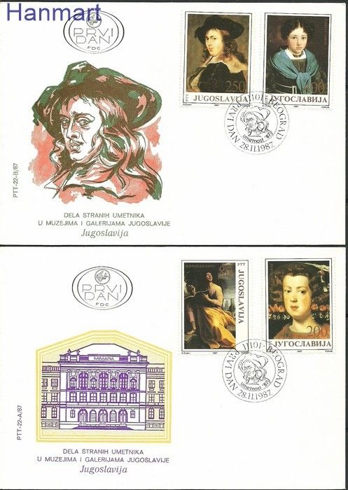 Znaczek Jugosławia 1987 Mi 2247-2250 FDC