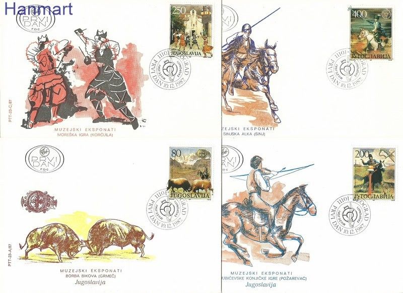 Znaczek Jugosławia 1987 Mi 2251-2254 FDC
