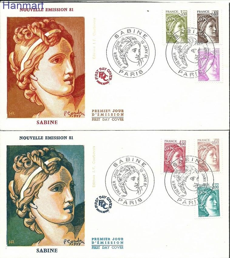 Znaczek Francja 1981 Mi 2235-2240 FDC