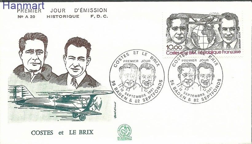 Znaczek Francja 1981 Mi 2279a FDC