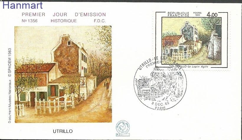 Znaczek Francja 1983 Mi 2422a FDC
