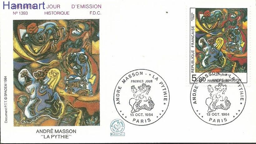 Znaczek Francja 1984 Mi 2469 FDC