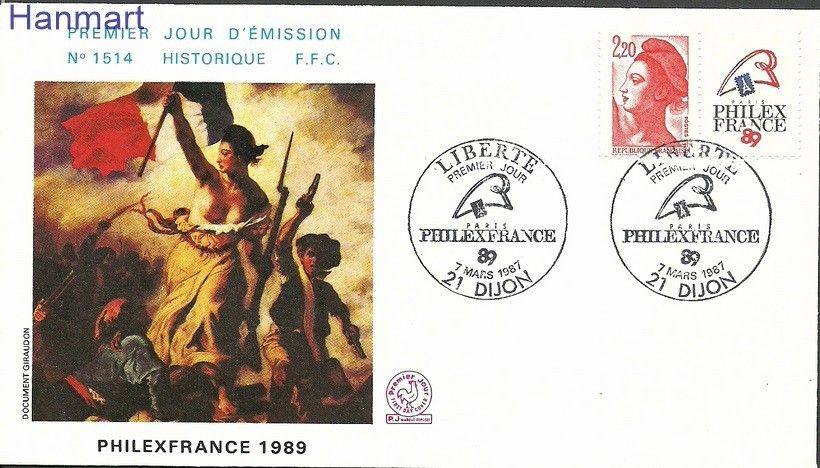 Znaczek Francja 1985 Mi 2510a FDC