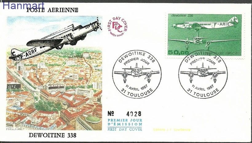 Znaczek Francja 1987 Mi 2601b FDC