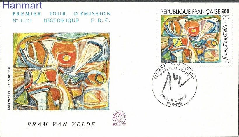Znaczek Francja 1987 Mi 2605 FDC