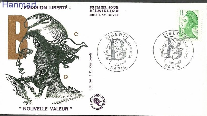 Znaczek Francja 1987 Mi 2618b FDC