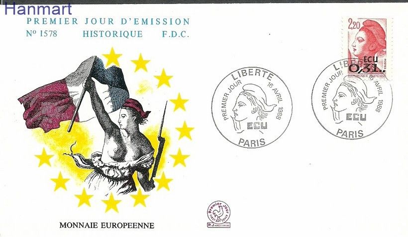Znaczek Francja 1988 Mi 2666d FDC